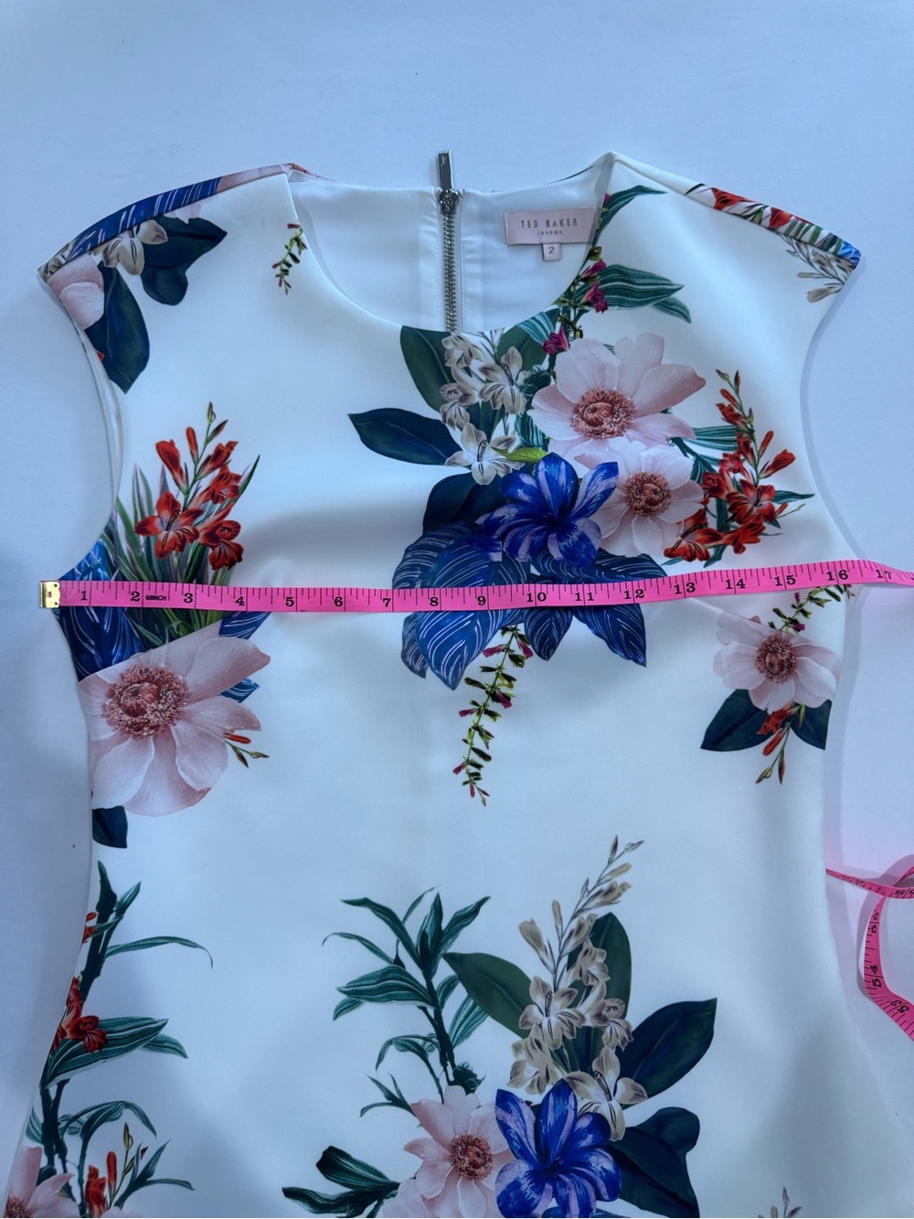 Ted Baker Sharley Jamboree Floral Midi Dress Size 2 - Picture 9 of 12